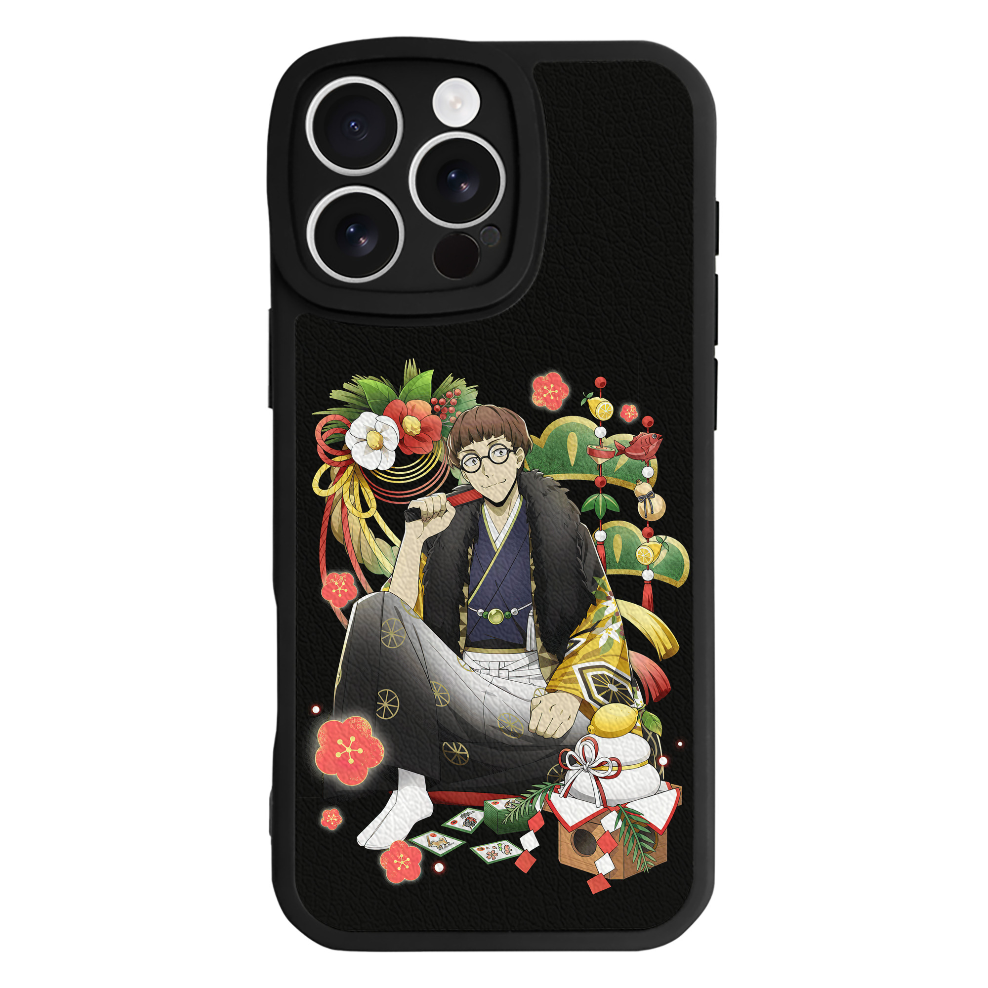 （画像用） 文豪ストレイドッグス Bungo Stray Dogs 【iPhone 16シリーズ対応】シリコンスマホケース（レザー調） 材質：シリコン